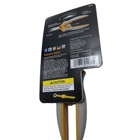 Fiskars Fabric Scissors Microtip Blade - Picture 5 of 6